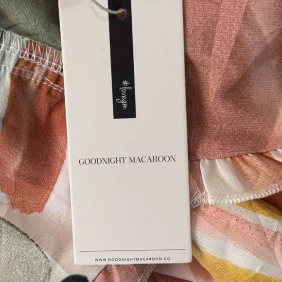 NWT - Goodnight Macaroon 'Payton' High-waist Lace-up Ruffle Maxi Dress - Picture 7 of 7